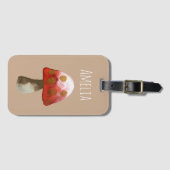 Red Mushroom Toadstool magie Bagagelabel (Voorkant (horizontaal))