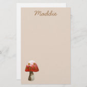 Red Mushroom Toadstool magie Briefpapier (Voorkant / Achterkant)