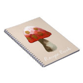 Red Mushroom Toadstool magie Notitieboek (Rechterzijde)