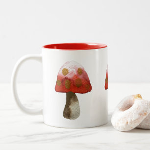 Red Mushroom Toadstool magie Tweekleurige Koffiemok