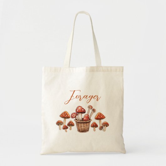 Red Mushrooms Forager Canvas tas (Voorkant)
