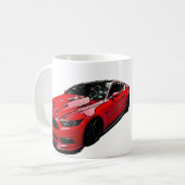 Red Mustang S550 Koffiemok (Voorkant links)