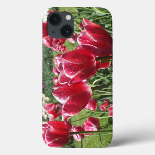 Red N White Tulips iPad Air Case (Achterkant)