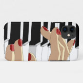 Red Nails Piano iPhone 5 Hoesje (Achterkant (horizontaal))