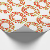 Red Naughty of Nice 25 december Cadeaupapier (Hoek)