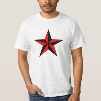 Red Nautical Star Custom Shirten T-shirt