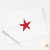 Red Nautical Star Ster Sticker (Envelop)