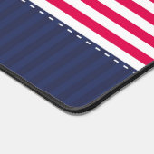 Red Navy Blue Ancre nautique Design Nom personnali (Coin)