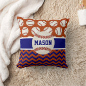 Red Navy Blue Baseball Kussen (Deken)