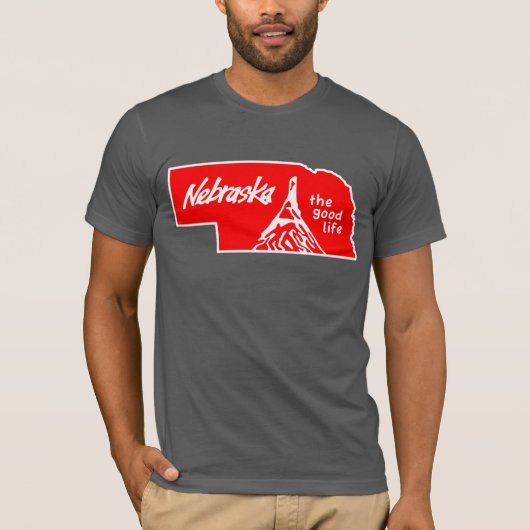 Red Nebraska Good Life Shirt (Voorkant)
