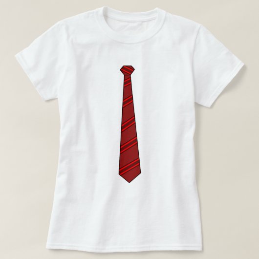 Red Necktie T-shirt (Design voorkant)