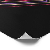 Red Neon Heart Wall Art Poster (Coin)