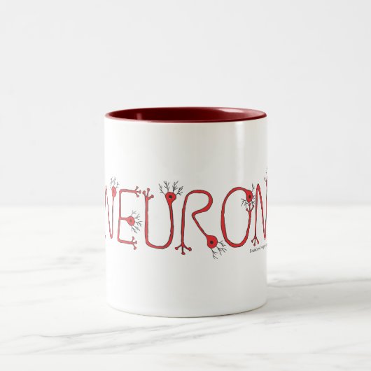 Red Neuron Coffee Mok (Center)