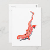 Red Newt Briefkaart (Voorkant / Achterkant)