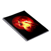 Red Night & Howling Wolf Portrait Carnet (Côté Droit)