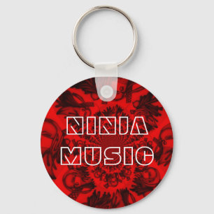 Red Ninja Music Key-keten Sleutelhanger