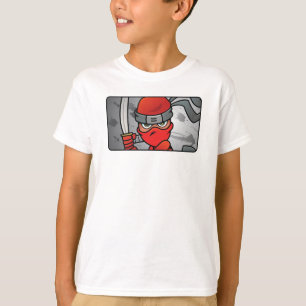 Red Ninja-ontwerp T-shirt