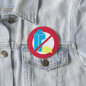 Red No Dairy Allergy Alert Kind Ronde Button 7,6 Cm (In situ)