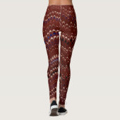 Red Nonpareil Marbled Leggings (Dos)