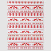 Red Nordic Airedale Terrier Dog Christmas Tissuepapier (Voorkant)