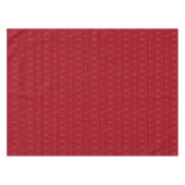 Red Nordic Knit Motif Vacances d'hiver Nappe (Devant (Horizontal))