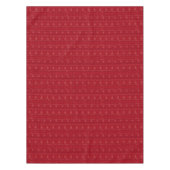 Red Nordic Knit Motif Vacances d'hiver Nappe (Devant)