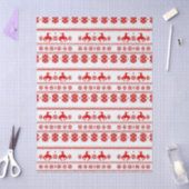 Red Nordic Rodeo Cowboy Christmas Tissuepapier (Craft)