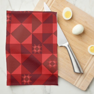 Red Nordic Star Christmas Bright Theedoek