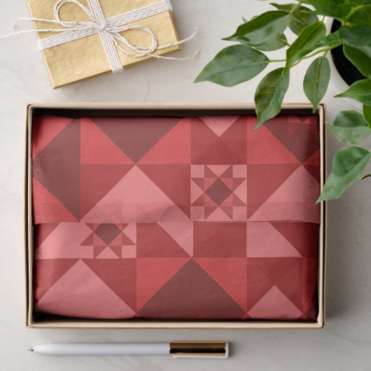 Red Nordic Star Christmas Bright Tissuepapier (Geschenk)
