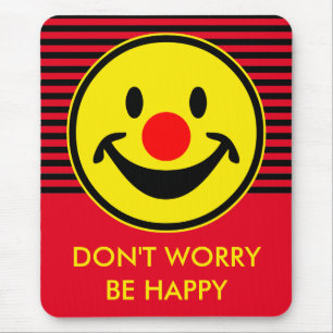 Red Nose - geel + uw ideeën Muismat