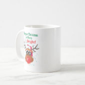 Red Nosed Rendier koffie Mok (Voorkant links)