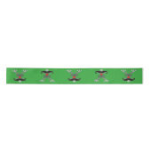 Red Nosed Rudolph met Mustache + jouw idee Lint (Voorkant)
