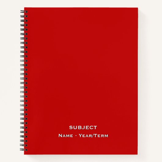red notitieboek (Voorkant)