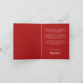 Red Nutcracker Company Vakantie Kerstmis Kaart (Binnen)