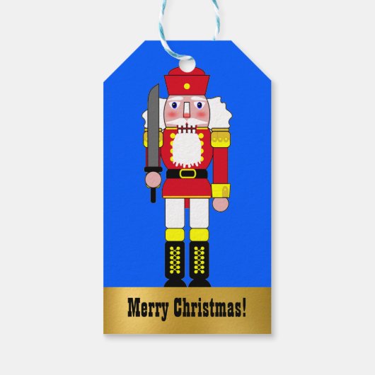 Red Nutkraker Cadeaulabel (Achterkant)