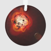 Red Nwarf Star Orbité Par Une Hypothétique Exoplan (dos)