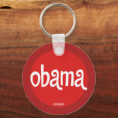 Red Obama for Peace Sleutelhanger (Voorkant)