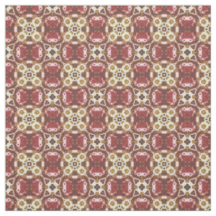 Red Ochre Yellow Brown Hip Orient Bali Art Stof