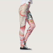Red Octopus  Map Compass Leggings (Rechts)