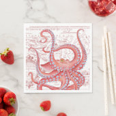 Red Octopus  Map White Servet (Insitu)