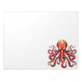 Red Octopus Notitieblok (Voorkant)