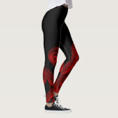 Red Octopus Tentacles Illustratie Leggings (Rechts)