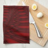 Red Octopus Tentacles Kitchen Towel Theedoek (Quarter Fold)