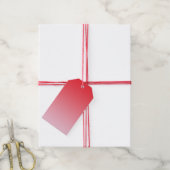 Red Ombre Cadeaulabel (Met Touw)