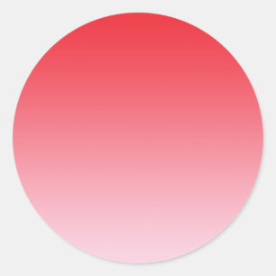 Red Ombre Ronde Sticker