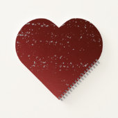 Red Ombre w Grey Specks Notebook – Stylish Journal (Dos)