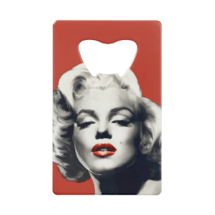 Red on Red Lips Marilyn Kredietkaart Flessenopener