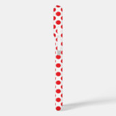Red on White Polka Dot Case-Mate iPhone Case (Achterkant / Links)