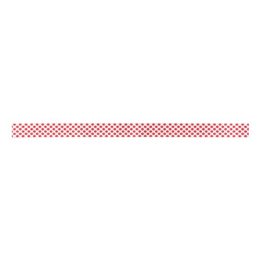 Red on White Polka Dot Lint (Voorkant)