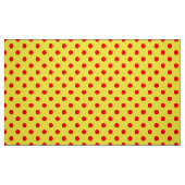 Red On Yellow Polka Dots Pattern Design Stof (Fat Quarter)